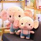 Cute Cartoon Couple Baby Elephant Doll